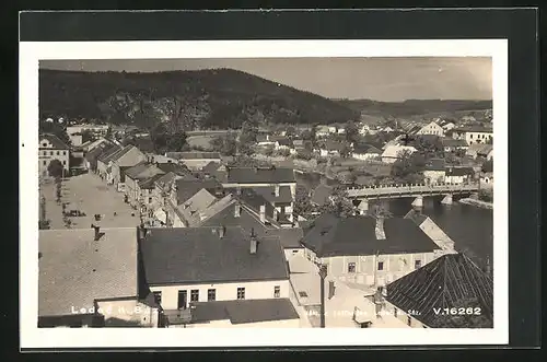 AK Ledec n. Saz., Stadtblick aus der Vogelschau