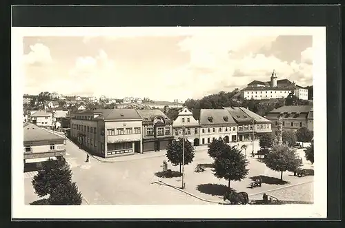 AK Ledec nad Sazavou, Blick zum Stadtplatz