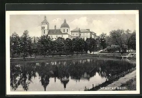 AK Nemecky Brod, Partie am Teich