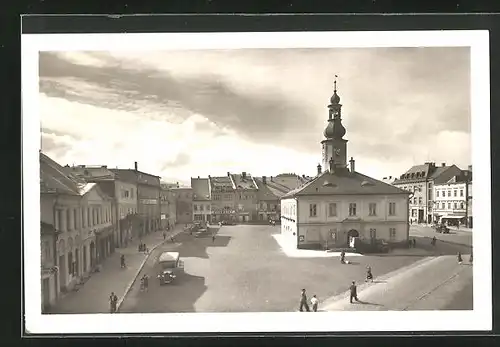 AK Jesenik, Blick zum Stadtplatz