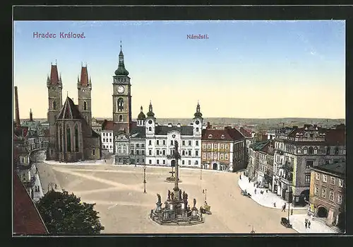 AK Königgrätz / Hradec Kralove, Namesti