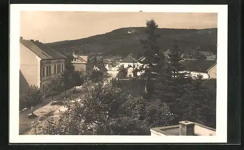 AK Jince, Teilansicht mit Strassenblick