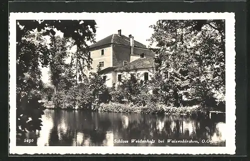 AK Waizenkirchen, am Schloss Weidenholz