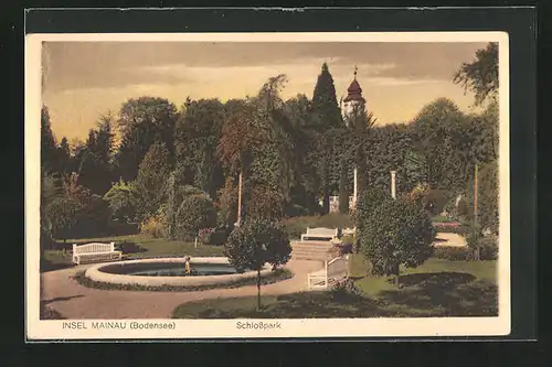 AK Mainau / Bodensee, im Schlosspark