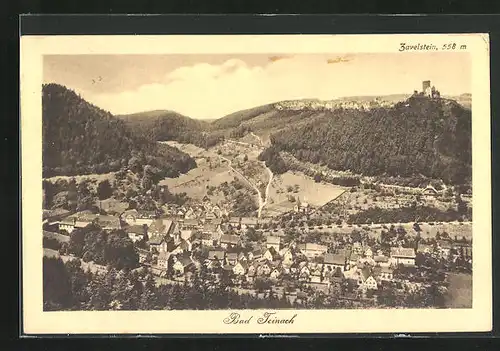 AK Bad Teinach, Panorama mit Zavelstein