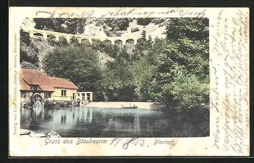 AK Blaubeuren, am Blautopf