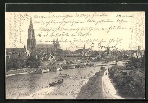 AK Ulm / Donau, Gesamtansicht