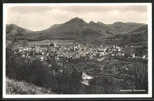AK Annweiler, Panoramablick vom Berg