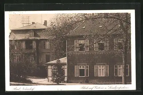 AK Bad Nenndorf, Blick auf Galerie und Landgrafenhaus