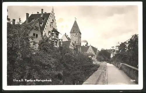 AK Ulm / Donau, Partie am Metzgerbach