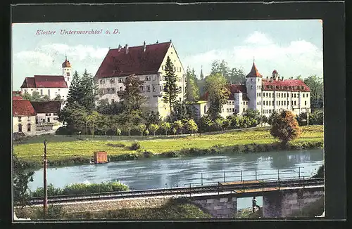 AK Untermarchtal a. D., Blick zum Kloster