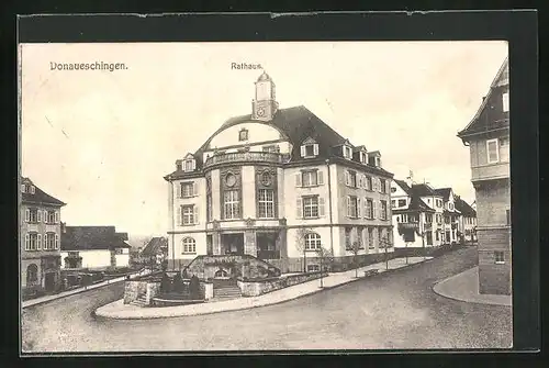 AK Donaueschingen, am Rathaus