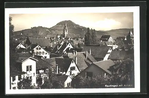 AK Reutlingen, Gesamtansicht mit Achalm