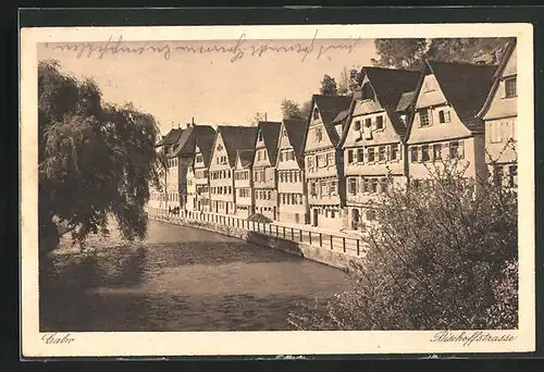 AK Calw, an der Bischoffstrasse