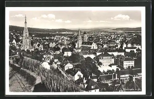 AK Esslingen a. N., Panoramablick vom Berg