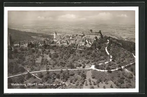 AK Waldenburg /Württ., Gesamtansicht vom Flugzeug aus