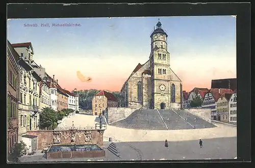 AK Schwäb. Hall, An der Michaeliskirche
