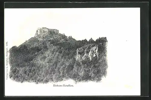 AK Hohen-Neuffen, Ausblick auf die Burg
