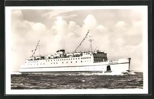 AK Hochsee-Fährschiff Theodor Heuss auf Fahrt