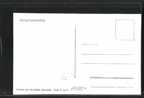AK Gyergyoszentmiklos, Kossuth Lajos-tér