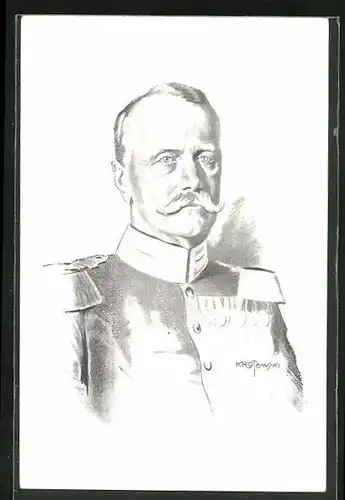 AK Grossherzog Friedrich II. von Baden in Uniform