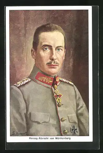 AK Herzog Albrecht von Württemberg in Uniform