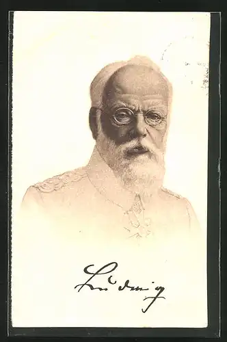AK König Ludwig III. von Bayern in Uniform