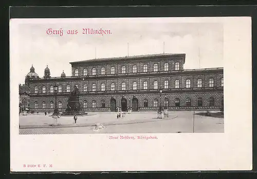 AK München, Neue Residenz, Königsbau, Max-Joseph-Platz