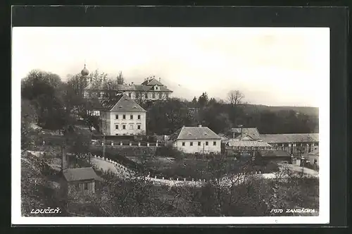AK Loucen, Ortsansicht aus der Vogelschau