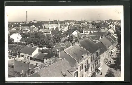 AK Göding / Hodonin, Ortsansicht aus der Vogelschau