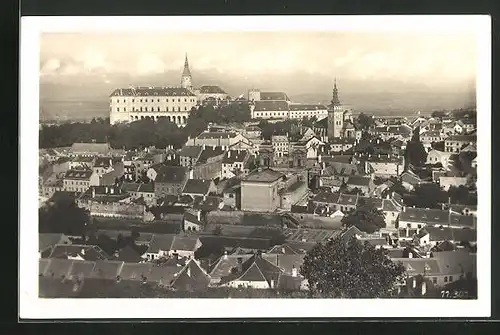 AK Nikolsburg, Ortsansicht aus der Vogelschau