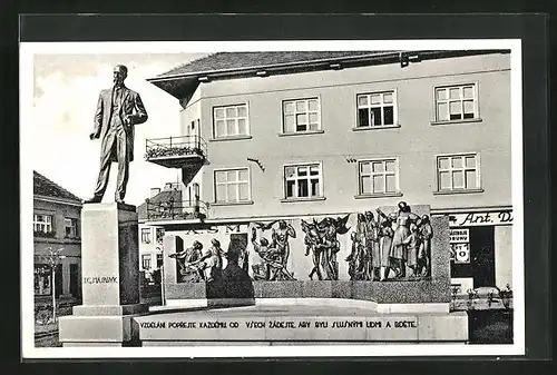 AK Göding / Hodonin, Pomník p. presidenta T. G. Masaryka