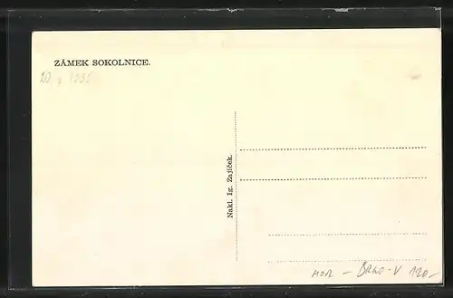 AK Sokolnice, Zámek
