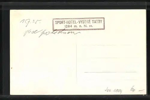 AK Vysoké Tatry, Sport-Hotel