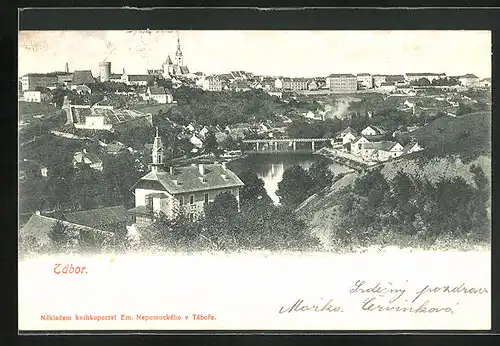 AK Tabor, Celkovy Pohled, Blick über die gesamte Stadt