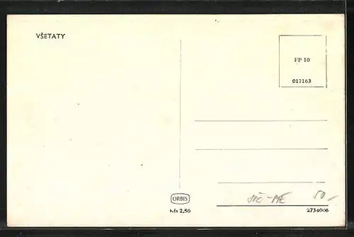 AK Vsetaty, Blick über die Kirche und die gesamte Stadt