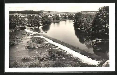 AK Cercany, Blick vom Ufer auf die Stadt