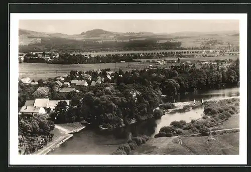 AK Nespeky, Talpanorama mit Blick auf den Ort