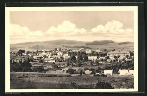 AK Stoky, Generalansicht der Ortschaft