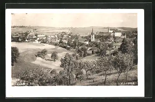 AK Ledec n. S., Ortsansicht im Tal