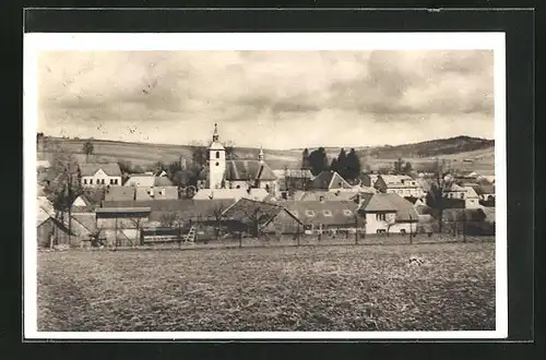 AK Novy Rychnov, Ortsansicht von den Feldern aus