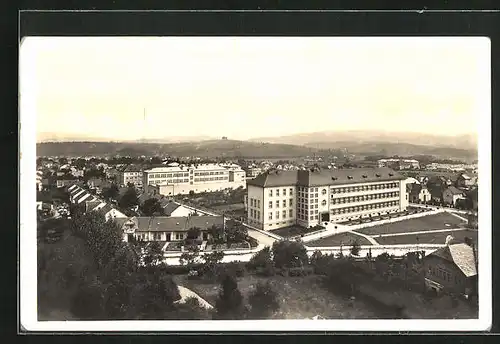 AK Valasske Mezirici, Blick über die gesamte Stadt