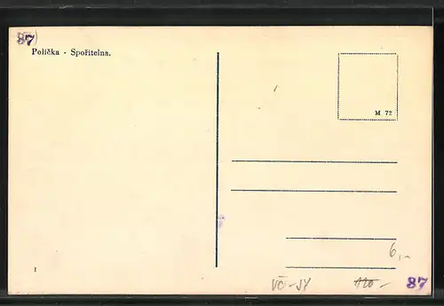 AK Policka, Sporitelna