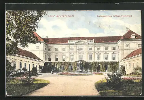 AK Seelowitz, Erzherzogliches Schloss, Vorderfront