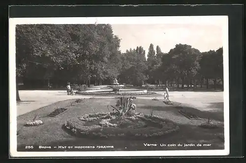 AK Varna, Un coin du jardin de mer