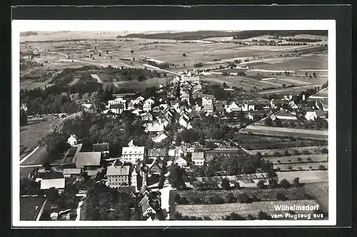 AK Wilhelmsdorf, Panoramablick aus dem Flugzeug
