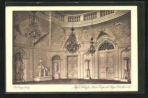 AK Ludwigsburg, Kgl. Schloss, Neues Corps de Logis (Gardesaal)