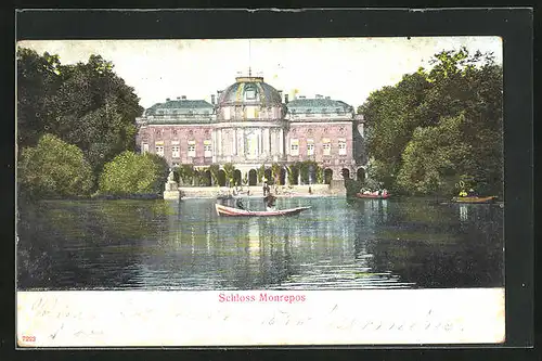AK Ludwigsburg, Ruderbootpartie am Schloss Monrepos