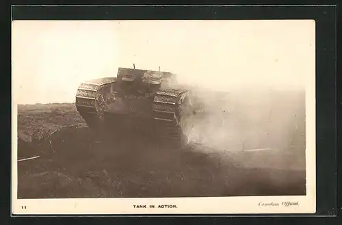 AK Tank in action, Panzer auf dem Schlachtfeld