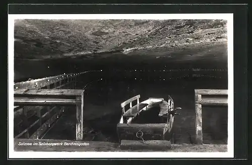 AK Salzsee im Salzbergwerk Berchtesgaden